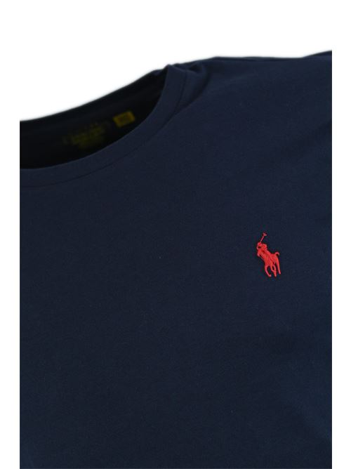 T-shirt con logo Pony in cotone ink POLO RALPH LAUREN | 710680785004